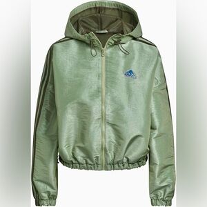 Adidas Essentials Wind Jacket (Sunglass Pack) Tent Green Woven Iridescent